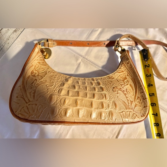 Brahmin Vintage hand tooled floral leather shoulder bag - Picture 6 of 9